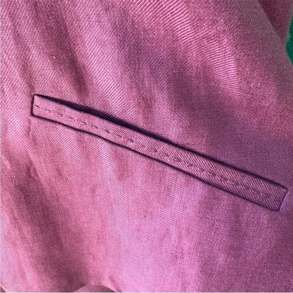 EILEEN FISHER LINEN OVERSIZED BOXY JACKET OR CARDIGAN PURPLE SIZE MEDIUM/LARGE - Picture 3 of 6